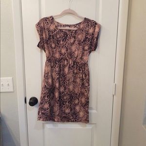 Retro vintage open back floral dress size XS